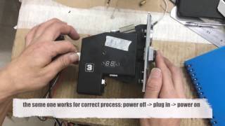 CH926 multi coin acceptor selector E3 problem fix correct procedure to power on [upl. by Modesta615]