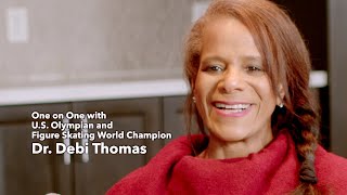 One on one with figure skating world champion Dr Debi Thomas [upl. by Nnagrom587]