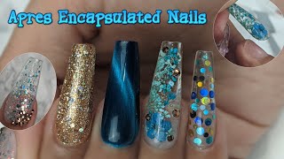 Encapsulated Apres Gel Nail Tips  DIY At Home Gel Nails [upl. by Lladnyk]