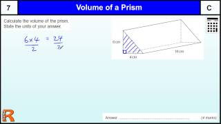 Volume of Triangular Prism GCSE Maths revision Exam paper practice amp help [upl. by Nhguavahs]