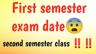 Degree First semester exam date second semester classes kerala university [upl. by Pelaga]