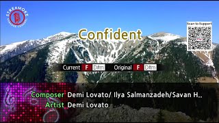 Confident  Demi Lovato Karaoke Version [upl. by Giulio297]