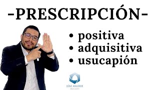 Prescripción positiva adquisitiva y usucapión  Díaz Aguirre Abogados [upl. by Assylla269]