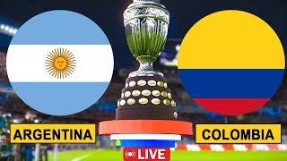 🔴LIVE ARGENTINA vs COLOMBIA FINAL 2024 COPA AMERICA  Full Match eFootball PES Gameplay Match Today [upl. by Mosira]