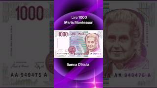 Lire 1000 🇮🇹 Maria Montessori Banca DItalia EuroMoneteDoc monete rare collection numismatica [upl. by Esirrehc]