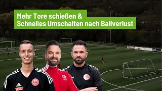 Mehr Tore schießen amp als Team ins Gegenpressing  Fortbildungsreihe Fit fürs Großfeld [upl. by Ennobe]