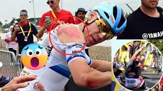 Tour de france 2023 jakobsen tour de france crash video  caida de fabio jakobsen [upl. by Gabbert]