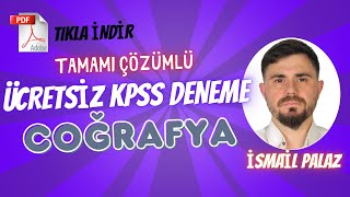 KPSS COĞRAFYA DENEME 2024  KENDİNİ SINA ORİJİNAL SORU KALIPLARI [upl. by Alicul]