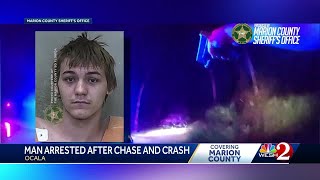 Florida highspeed chase at 115 mph ends in crash injuries [upl. by Snyder]