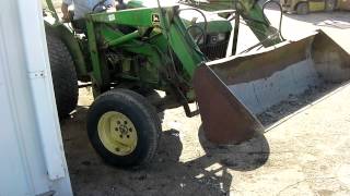 John deere 80 loader off of a John Deere 950 compact utility tractor [upl. by Rehnberg]