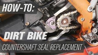 How To Replace a Countershaft Seal on a Dirt Bike [upl. by Aker]