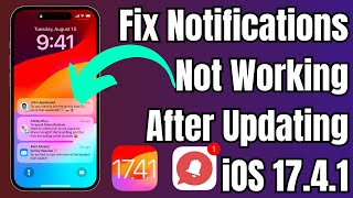 Fix iPhone Notifications Not Working After 1741 Update  iOS 1741 Notifications Not Working [upl. by Marsha]