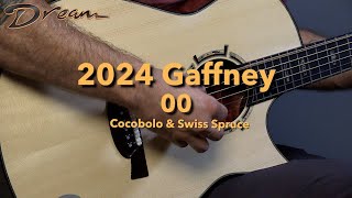 Dream Guitars  2024 Gaffney 00 Cocobolo amp Swiss Spruce guitardemo [upl. by Winzler]