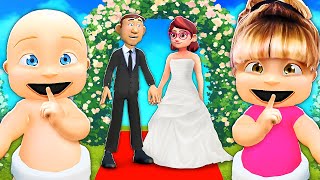 Baby amp Sister Crash Parents Wedding [upl. by Kezer304]