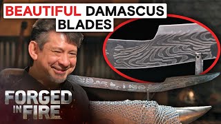 The BEST Damascus Swords Youve Ever Seen  Forged in Fire [upl. by Sesiom]