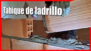 🔶 Como hacer un TABIQUE DE LADRILLO o pared de HUECO DOBLE 🔶 Tutorial completo  2021 [upl. by Kriste]