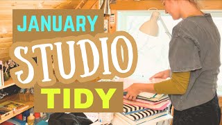 Studio Tour ✨ Cleaning my Workspace Studio VLOG [upl. by Enidan]