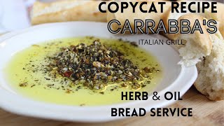 Copycat Carrabbas Olive Oil Bread Dip  Herb amp Oil Bread Dip  Things Tina Does [upl. by Albertine845]