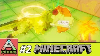 PIXARK  Minecraft Ark 2  Taming Dilophosaurus  Bắt Được Trẻ Trâu Phun Độc [upl. by Ativla868]