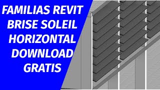 Brise soleil horizontal familias Revit gratis [upl. by Pelag845]