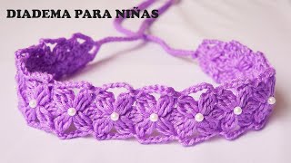 🌈Diadema Tejida a Crochet o Ganchillo  crochet headband  VINCHA  TURBANTE  TIARA❣ [upl. by Nwahsad67]