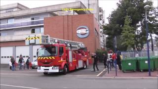 Pompiers De Paris Urgence Echelles EPSA EPA EPAN BEA Paris Fire Dept Ladders Responding [upl. by Sredna]