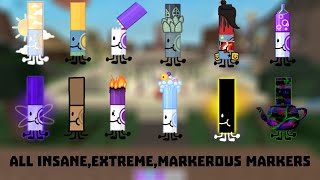 How To Find ALL Insane Extreme Markerous Markers In Find The Markers  Roblox Find The Markers [upl. by Nnaeirual]