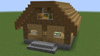 Minecraft  How to build a classic starter house [upl. by Banerjee853]