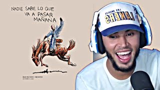 REACCIONO EL ALBUM DE BAD BUNNY COMPLETO [upl. by Reamy467]