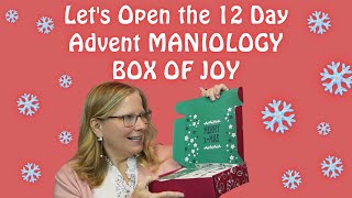 What does a 12 Day Advent Maniology BOX OF JOY Look Like [upl. by Carley]