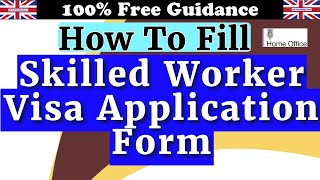 Skilled Worker Visa Application Guide A StepbyStep Tutorial 2024 [upl. by Jollanta]