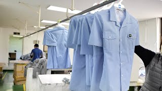 Amazing School Uniform Mass Production Process School Uniform factory in South Korea [upl. by Anera]