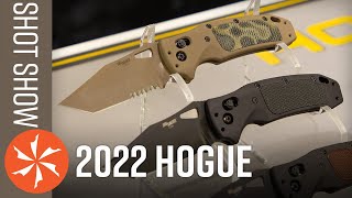 New Hogue Knives at SHOT Show 2022  KnifeCentercom [upl. by Ydissak]