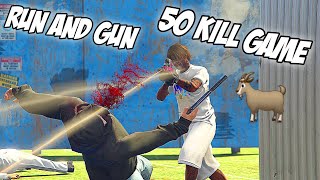 GTA V online Run and Gun Team Deathmatch 50 kill game [upl. by Adnahs617]