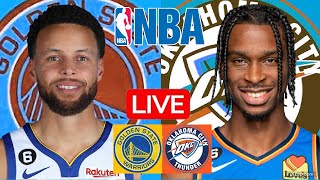 LIVE GOLDEN STATE WARRIORS vs OKLAHOMA CITY THUNDER  NBA  PLAY BY PLAY  SCOREBOARD [upl. by Orelia277]