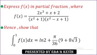 Partial fraction and integration [upl. by Ping]