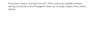 Free Radical Substitution of Alkanes Mechanism [upl. by Aihsenod]