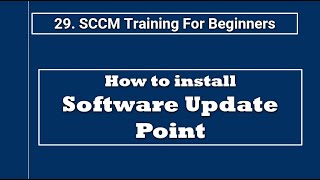 Install SCCM Software Update Point StepbyStep Guide Free Tutorial [upl. by Annaerb]