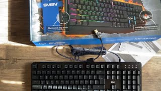 Gaming keyboard Sven KBG9700 [upl. by Suoirtemed]