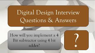 Question Adder as a Subtractor [upl. by Rinaldo373]