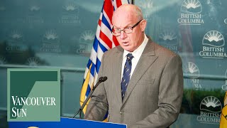 COVID19 BC Solicitor General says people should follow health orders  Vancouver Sun [upl. by Ulphi825]