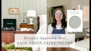 Designer Approved BEST SAGE GREEN PAINT COLORS [upl. by Ingeberg]