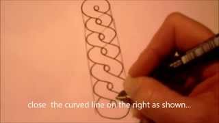 How to draw tanglepattern Annee [upl. by Downall123]