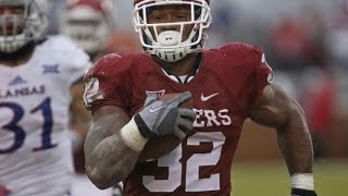 Samaje Perine Oklahoma vs Kansas 2014 [upl. by Ahsercul]