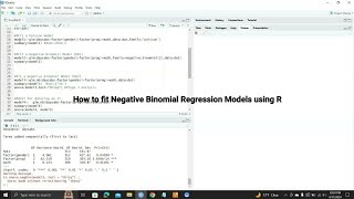 How to Fit Negative Binomial Regression Models using R The Basics [upl. by Keeton396]