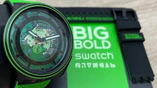 Swatch Big Bold Planets Come In Peace Watch SB01B125 Unboxing UnboxWatches [upl. by Buckler]