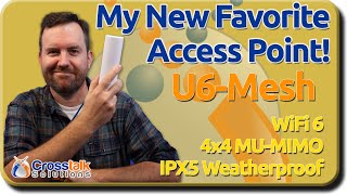 UniFi U6 Mesh Access Point  Setup and Testing [upl. by Gobert]