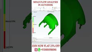 PLASTIC MOLD FLOW ANALYSIS 🔥  Autodesk Mold Flow analysis in Automobile Plastic Part cimdesign [upl. by Yobybab]