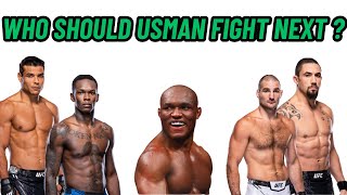 Who Should Usman Fight Next [upl. by Korten]