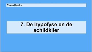 VMBO 3  Regeling  Basisstof 7 De hypofyse en de schildklier [upl. by Soirtimid]